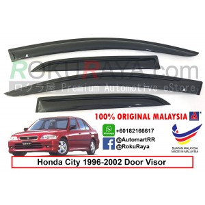 Honda City SX8 ( 3rd Gen ) 1996–2002 AG Door Visor Air Press Wind Deflector (Small 7cm Width)